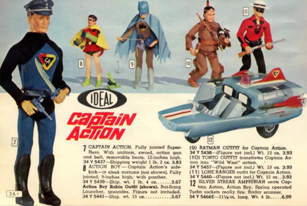 Captain on sale action doll