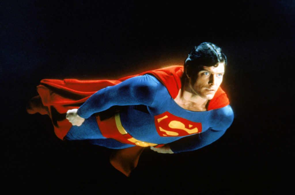 Superman, Christopher Reeve, 1978. ©warner Brothers/courtesy Everett Collection