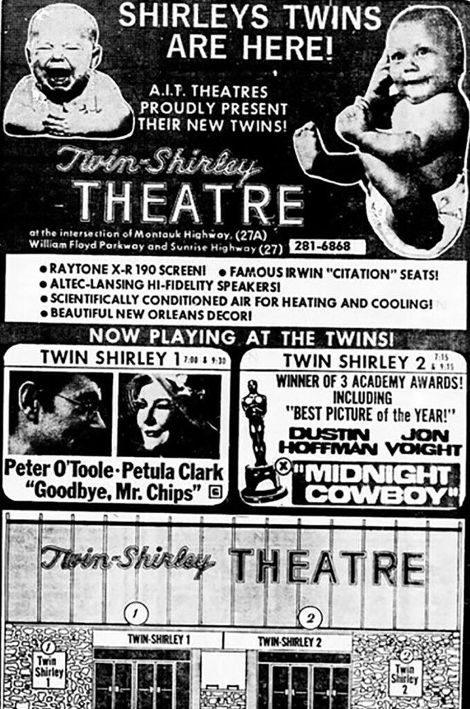 Twin Shirley Theatre Ad