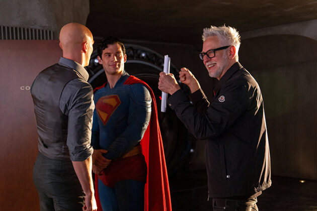 Behind-the-scenes with Nicholas Hoult, David Corenswet and James Gunn