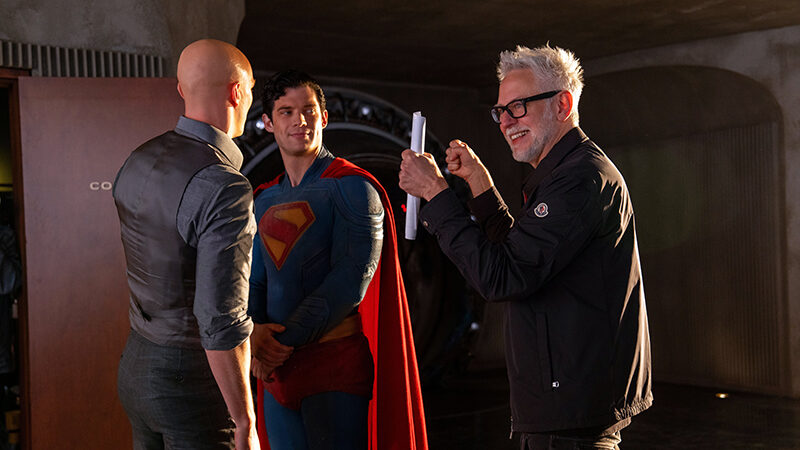 Behind-the-scenes with Nicholas Hoult, David Corenswet and James Gunn