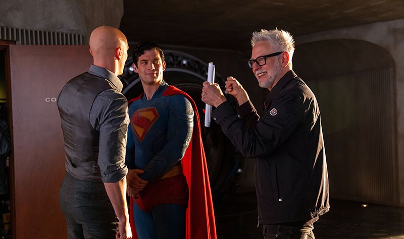 Behind-the-scenes with Nicholas Hoult, David Corenswet and James Gunn