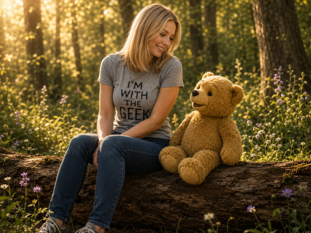 Media Geek Eileen And Pooh Bear