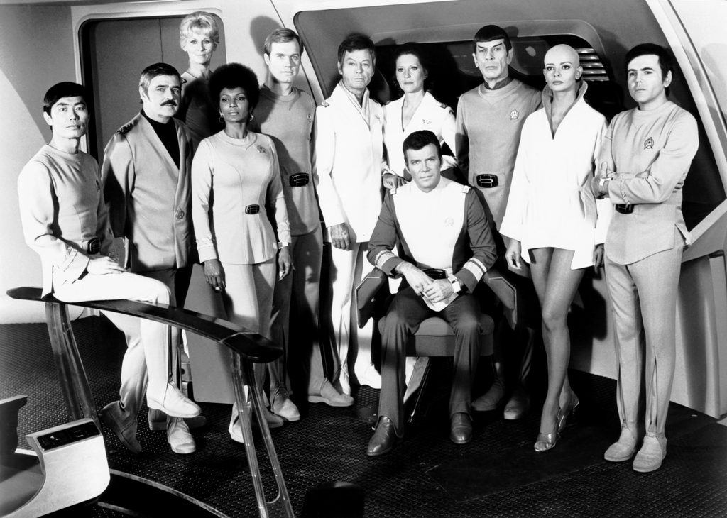 Star Trek: The Motion Picture, From Left, George Takei, James Doohan, Grace Lee Whitney, Nichelle