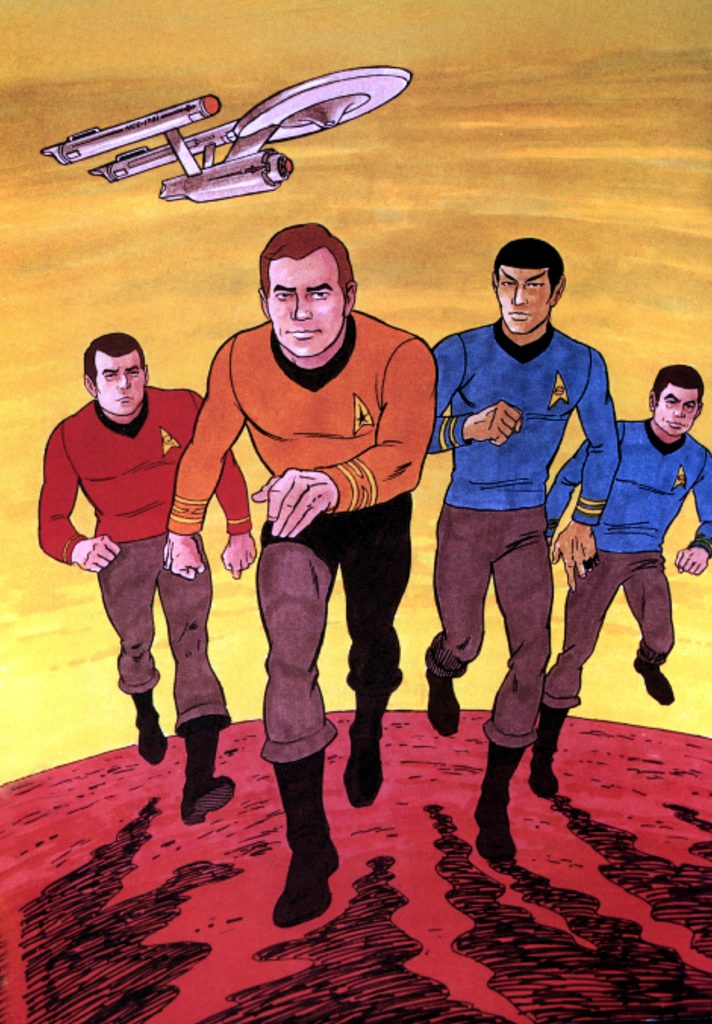 Star Trek (animated Series), Scotty, Kirk, Spock, Mccoy & The Enterprise, 1973 1975. Paramount/cour